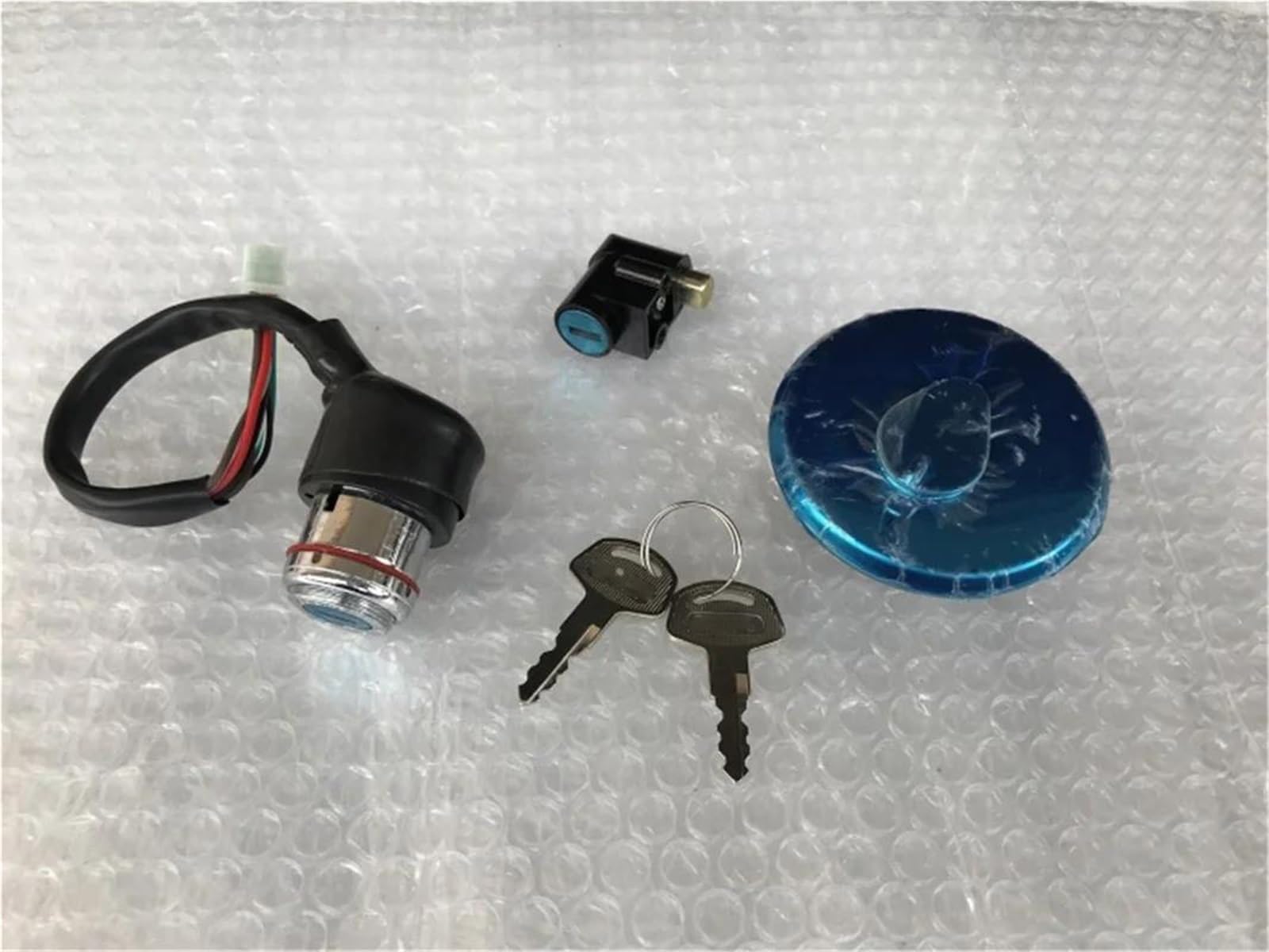 Interrupteur d'allumage de moto 6 fils et pièces de rechange de bouchon de carburant GN125