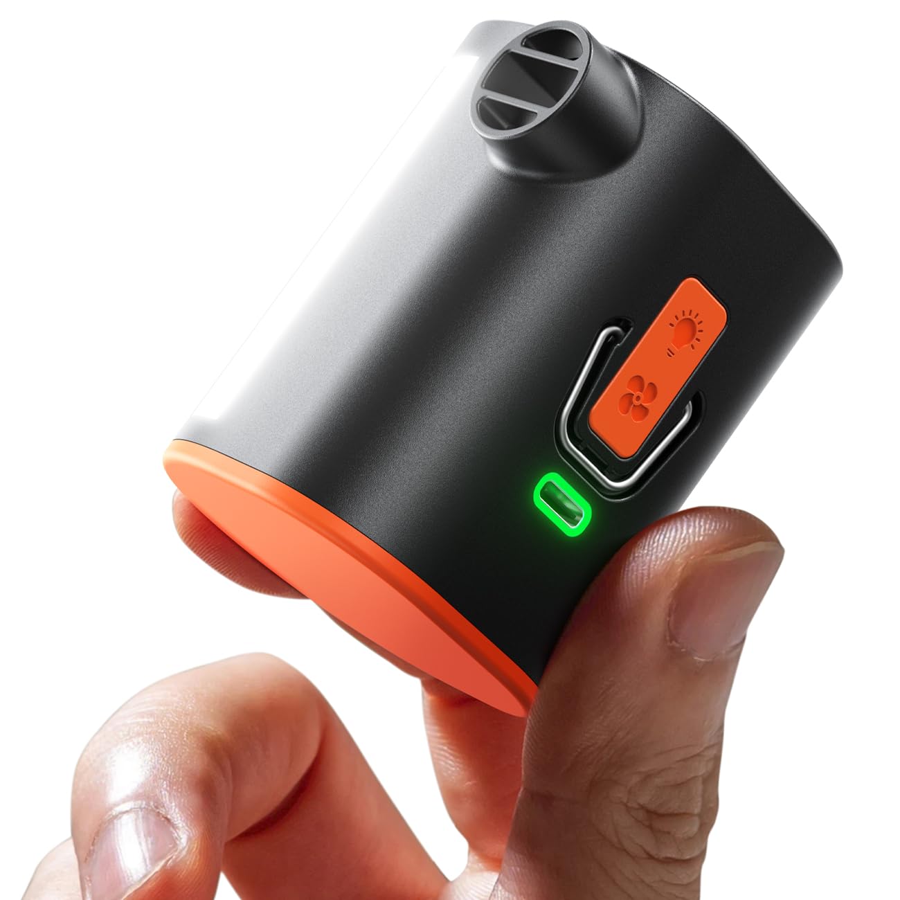 JOYROOM Tiny and Portable Air Pump with 3600mAh Battery & Camping Light, Rechargeable Air Pump to Inflate Deflate for Pool Floats, Air Mattress,