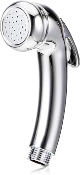High Pressure Shower Head 1/2" Thread Chrome Trigger Handheld Shower Head