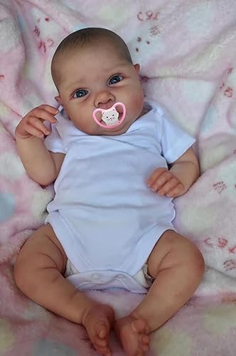TERABITHIA - Muñeca de bebé realista de 20 pulgadas con pelo pintado, cuerpo de tela suave y pesada, muñeca realista recién nacida que se ve real