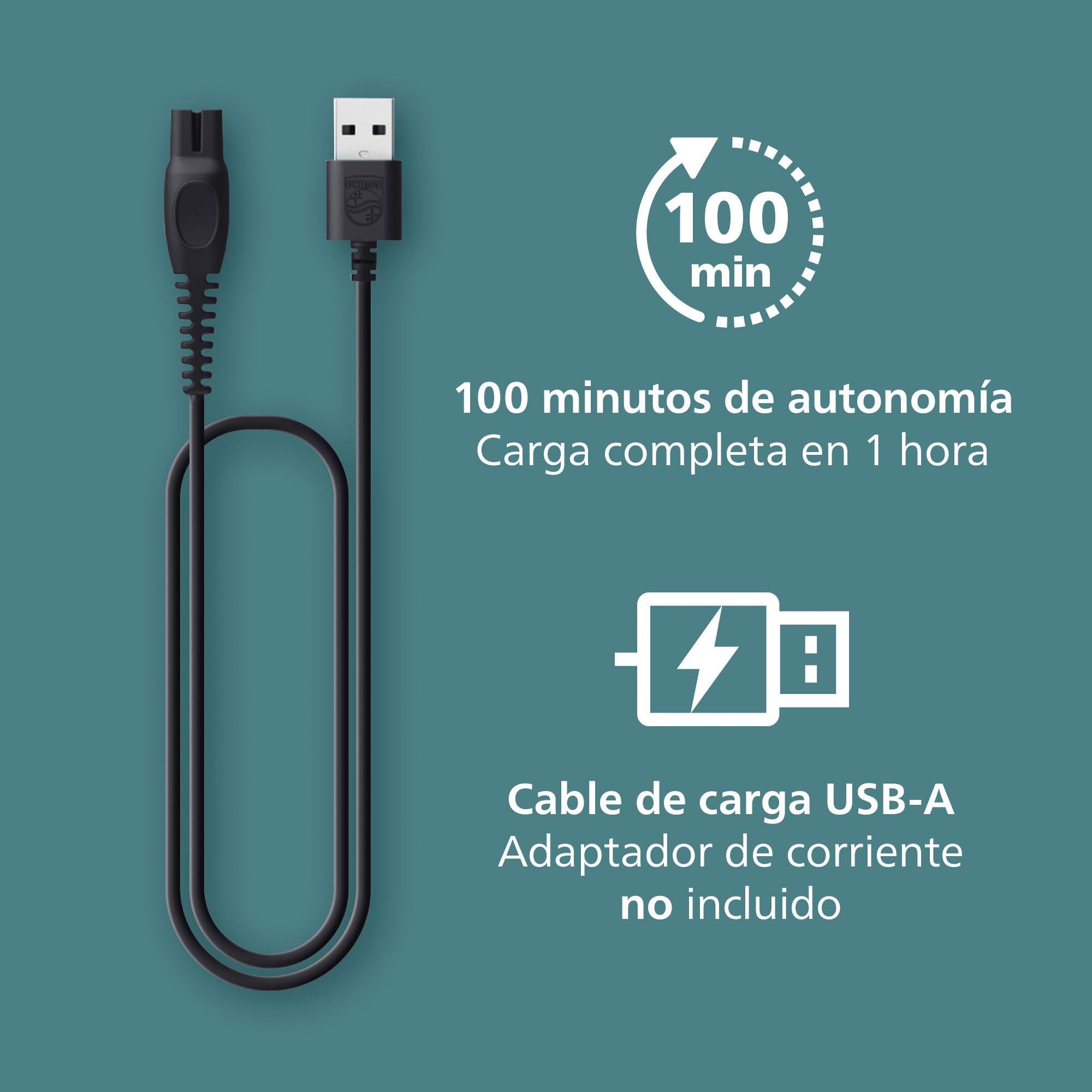Philips Afeitadora Corporal Series 5000 - Recortadora para Hombre con Sistema Triple Protect, Afeita y Recorta la Zona Íntima, Apta para la Ducha, 100 min. de autonomía. BG5485/30