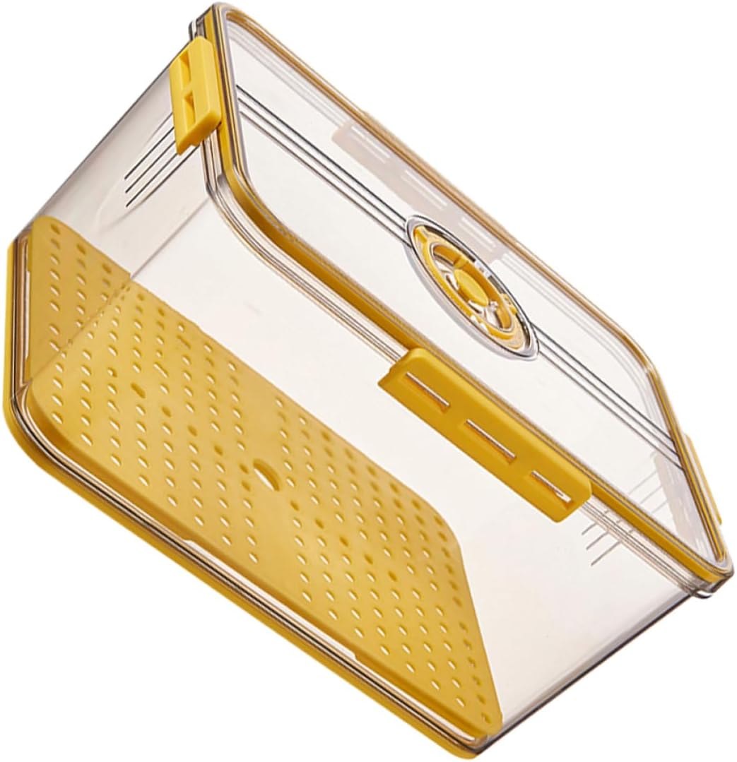 Unomor Fridge Storage Box Freezer Storage Case Lid Fridge Refrigerator Organizer Food Box Fruit Container Freezer Refrigerator