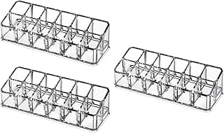 Luxshiny 3pcs 12-compartment Lipstick Organiz...