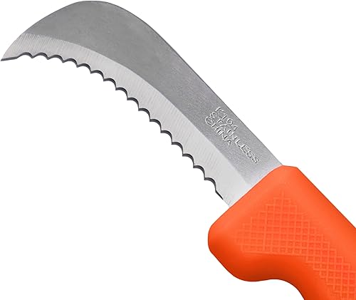 Miniatura 3 de Zenport Cuchillo utilitario de cosecha K104, paisaje, hoja dentada profunda de acero inoxidable de 3 pulgadas