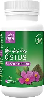 POKUSA - RawDietLine Zistrose | Cistus Incanus 120 Tabletten | Natürlicher Zeckenschutz & Immunsystem für Hunde & Katzen