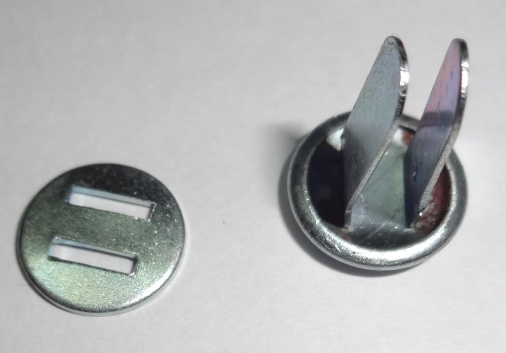 warreplica German M40/42 Helmet Split Pin & Washer - 3 Complete Sets
