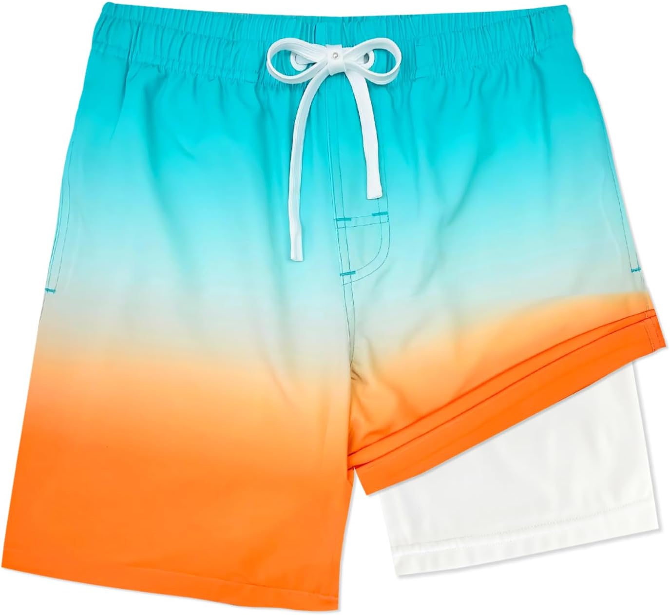 LUCOWEE Boys Swim Trunks Zipper Pockets Compression Liner Anti Chafe Swimsuit Bathing Beach Shorts Surf Quick Dry UPF 50+ - Image 2