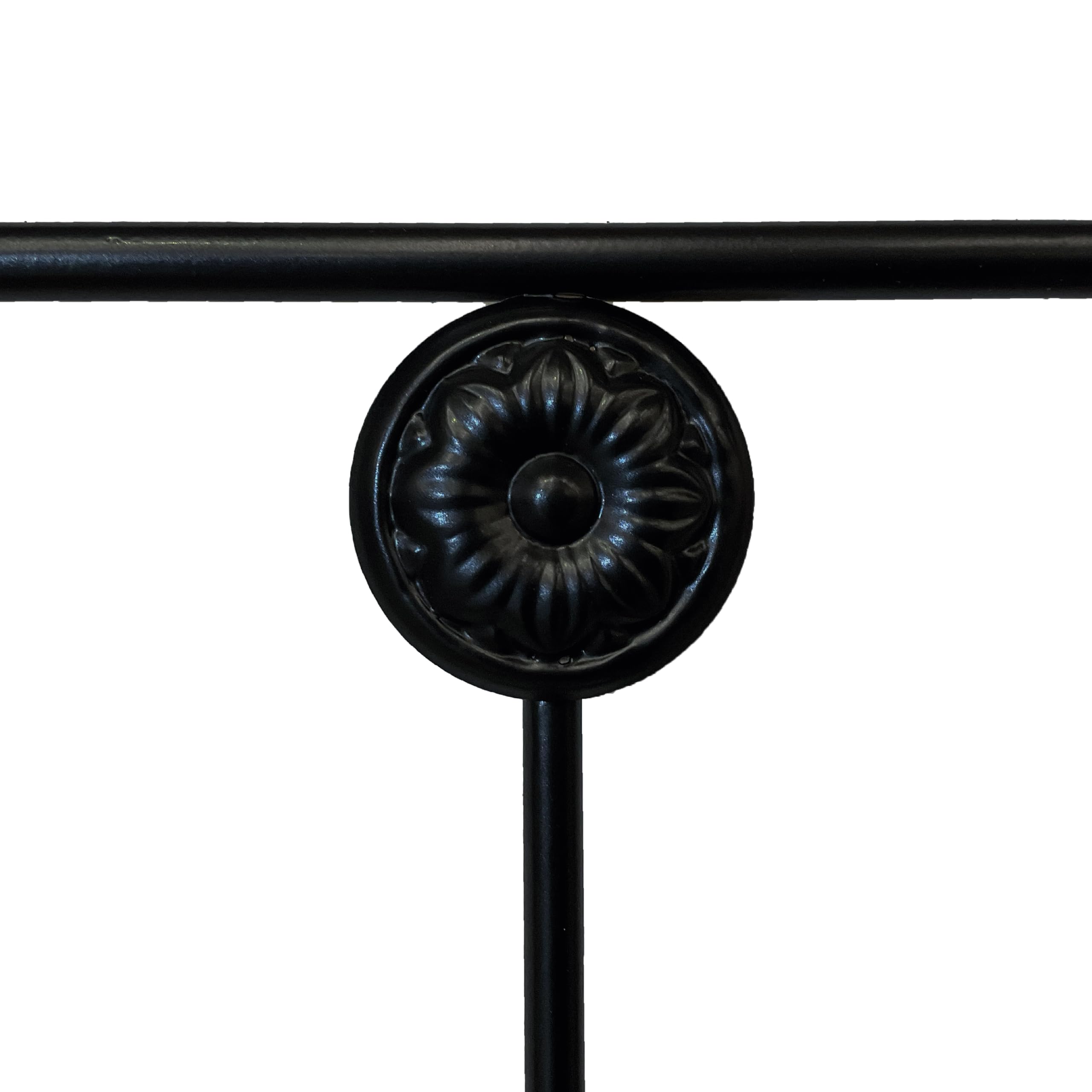 Cabecero Forja Cuenca, Cabezal para Cama, Cabecero, Cama Matrimonio e Individual, Cama De Hierro, Cabezal Forja, Cabecero Juvenil, Hecho En España (Negro, 135 cm)