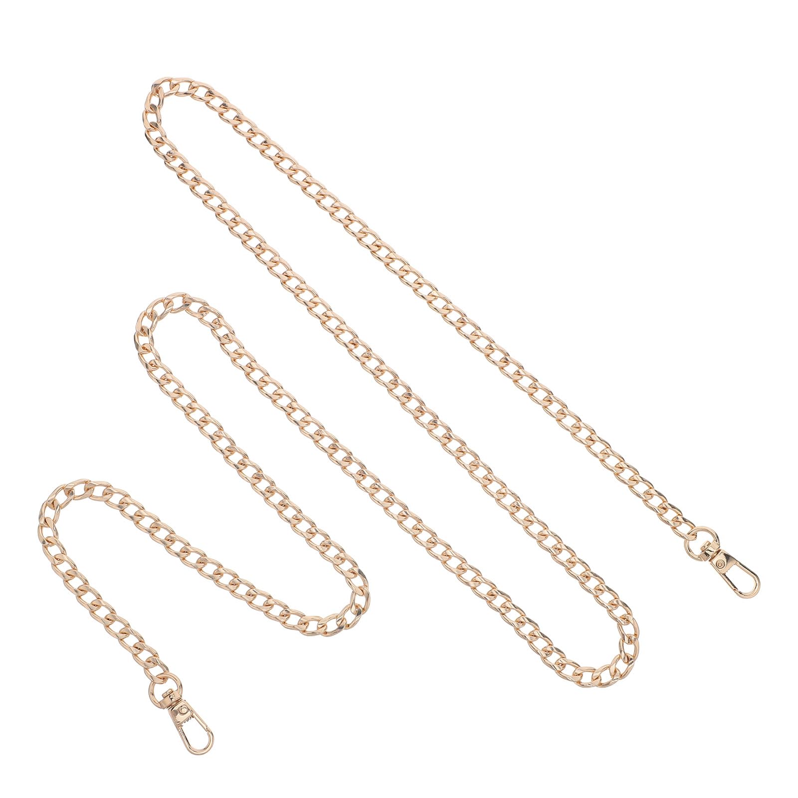 Chaînes de rechange pour sac à main dorées de 119 cm en lot de 8