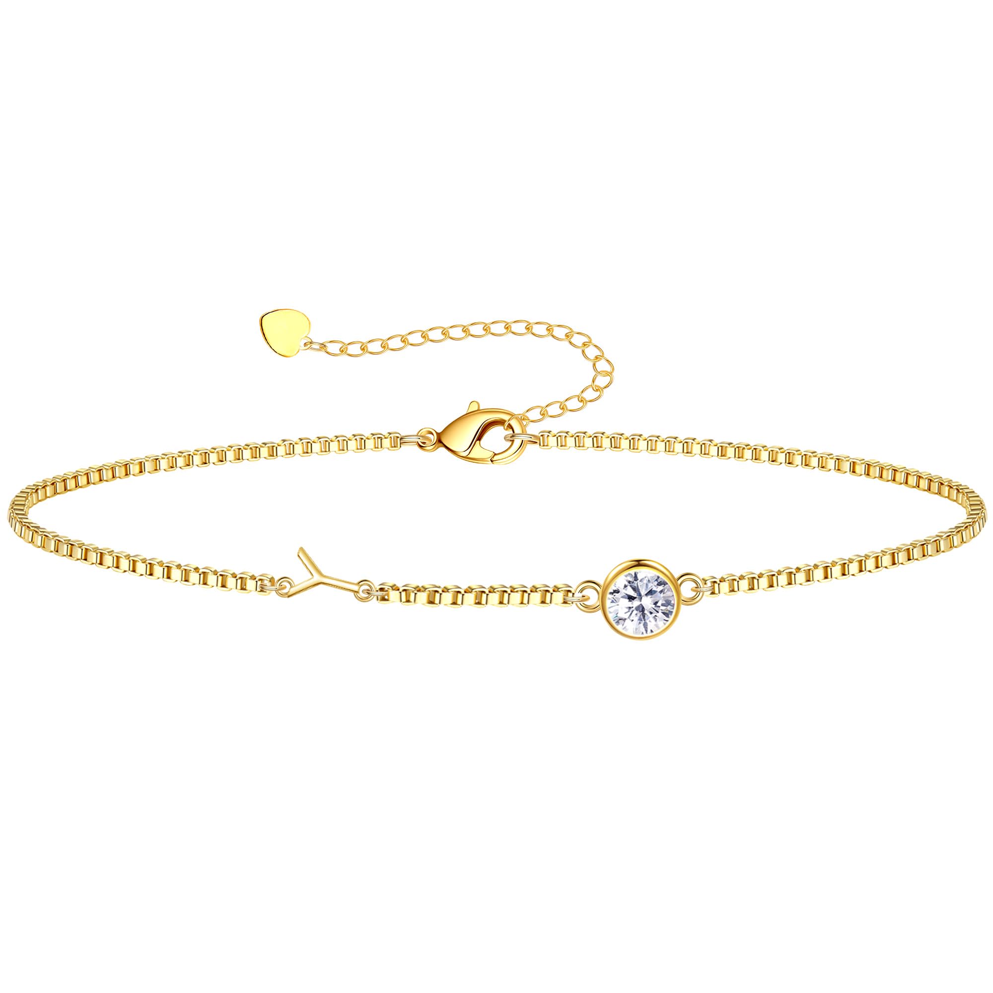 Birthstone Bracelets for Women, Initial Bracelet Teen Stocking Stuffers Birthday Gifts for Teen Girls Initial Bracelet Trendy Letter A-Z Dainty Bracelet 21st 30th Mom Birthday Gift Birthstone Jewelry