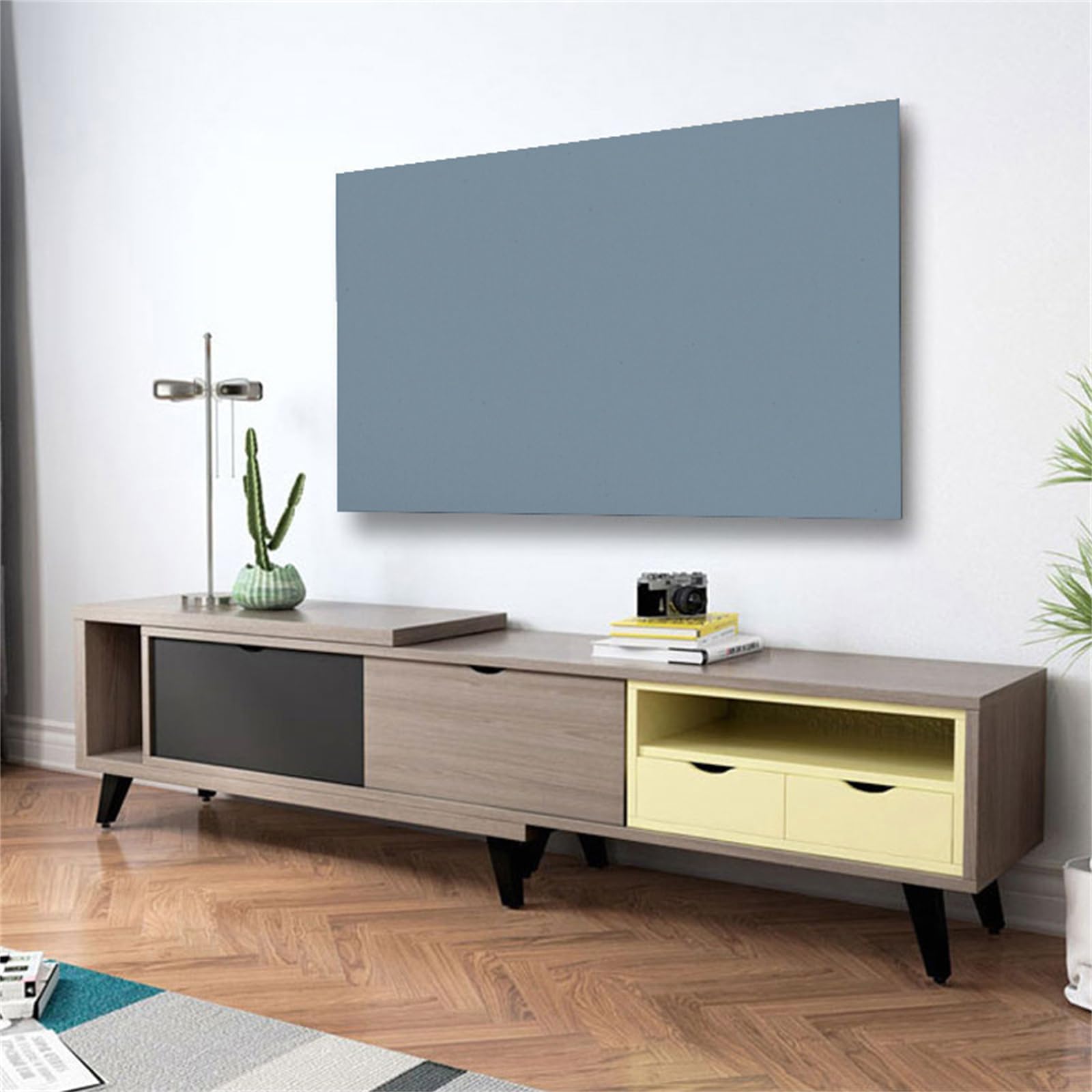 Protection d'écran TV – Housse élastique anti-poussière pour écran TV/PC de 22 à 75 pouces (Tangerine, 49")