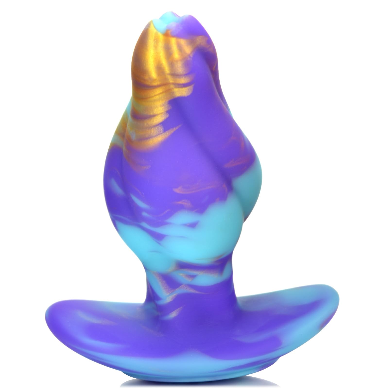 Anal Plug for Comfortable Long-Term Wear Butt Plug with Safe Curved Base Mixed-Color Silicone Prostate Massager Dilator Sex