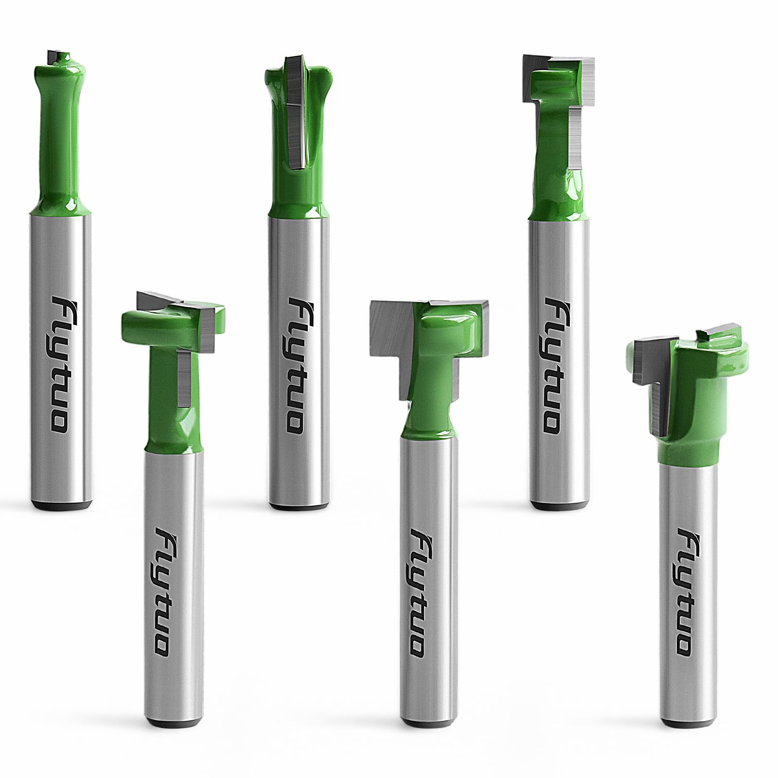 Keyhole Router Bits Set - 3 Pieces, Carbide Blades -8