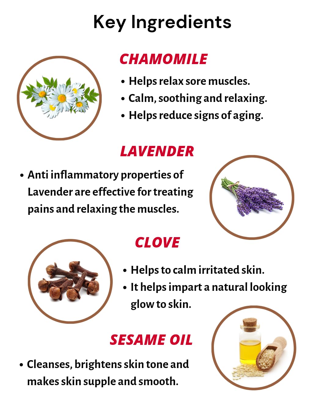 Nesa Relaxation Massage Oil - Natural Blend of Chamomile, Lavender, and Clove Oils for Stress Relief & Muscle Relaxation - 100 ml | Soothing Body Massage Oil 1