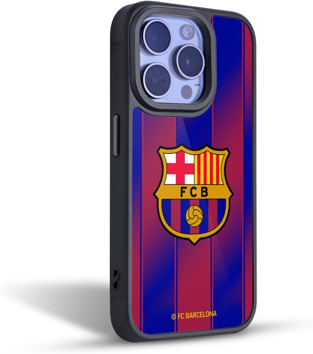 Head Case Designs Officially Licensed FC Barcelona Home 2025/26 Crest Kit Gel Armour Case [Military Grade Protection] Compatible with Apple iPhone 14