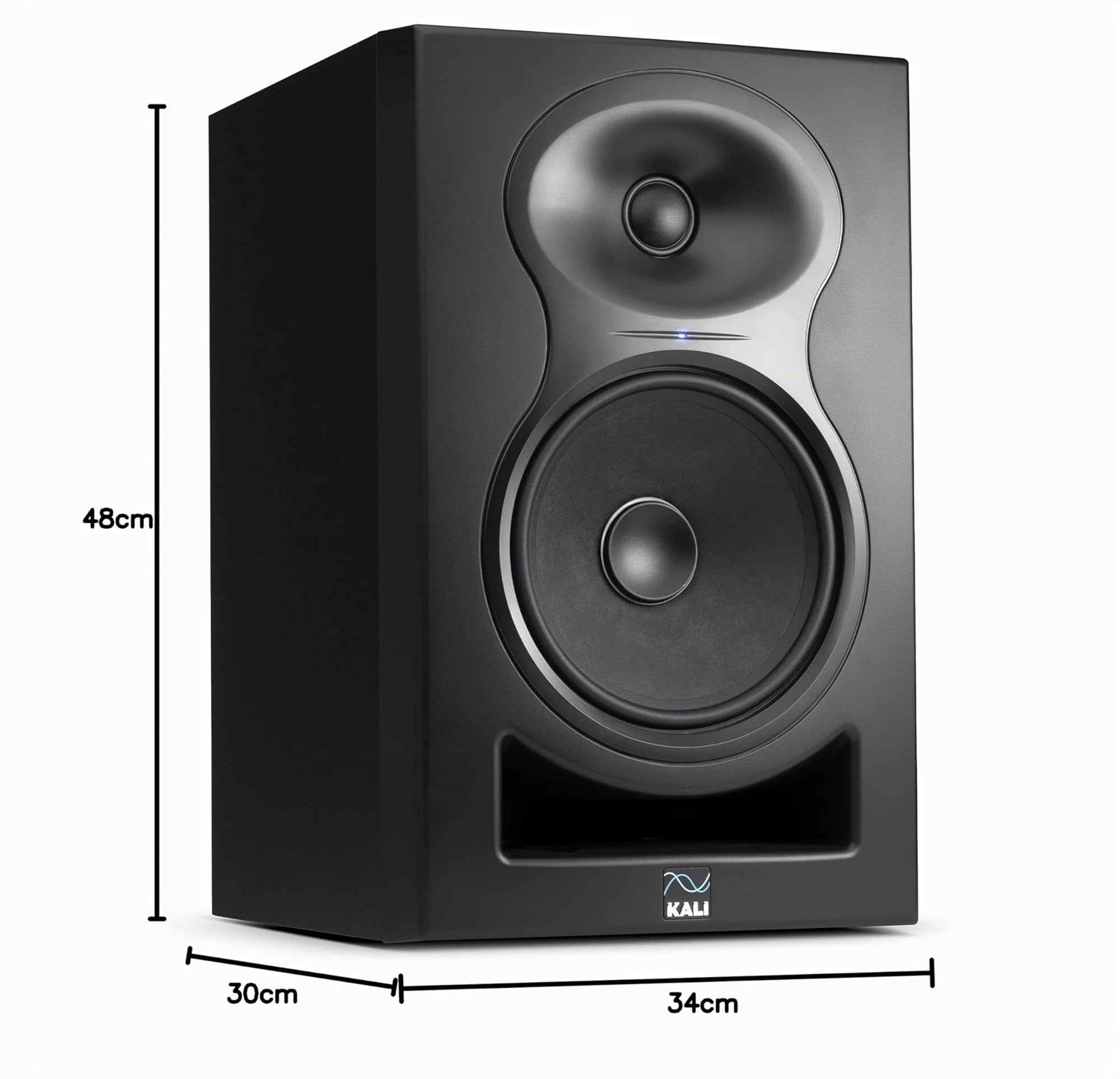 Kali Audio LP-6 2nd Wave, monitor da studio (monitor attivo near-field, altoparlante con tecnologia a guida d'onda, sistema bass reflex, quasi nessun rumore intrinseco), nero