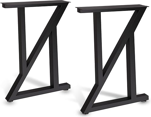 Patas de mesa de metal de 28 pulgadas, estables y de estudio, patas de comedor, patas de escritorio, patas de escritorio, tubo cuadrado, patas de