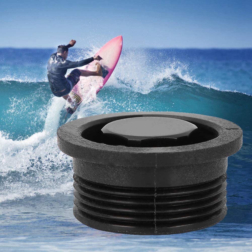 , Bocchetta di Ventilazione per tavola da Surf, in plastica, Traspirante, 3 x 1,5 x 2,5 cm, Colore Nero