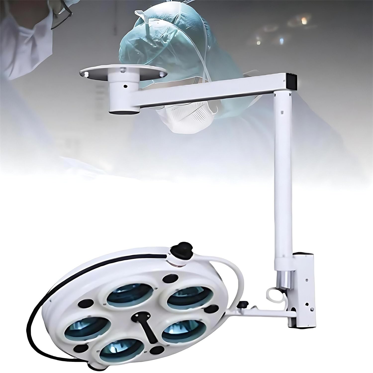 Sufitowa Lampa Led Do Badań Bezcieniowych, Obrót Sufitu O 360°, Lampa Bezcieniowa Do Zabiegów Kosmetycznych, Tatuażu I Chirurgii Zwierząt, 50000 Lx Do Lamp Bezcieniowych W Ginekologii
