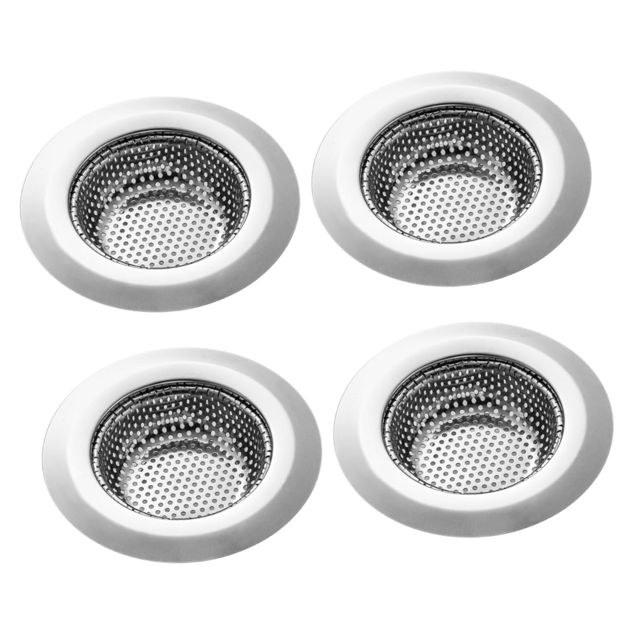 16 Edelstahl Spülbecken Abflusssieb Rostfreier Küchenspüle Filter mit Grobem Sieb Robustes Restesieb für Abfluss Einfach zu Reinigen Verhindert Langlebiger Ablauffilter