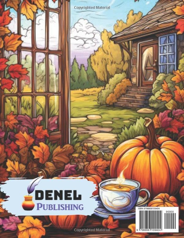 Miniatura 2 de Country Autumn Coloring Book Find solace in the peaceful imagery of country life during the fall