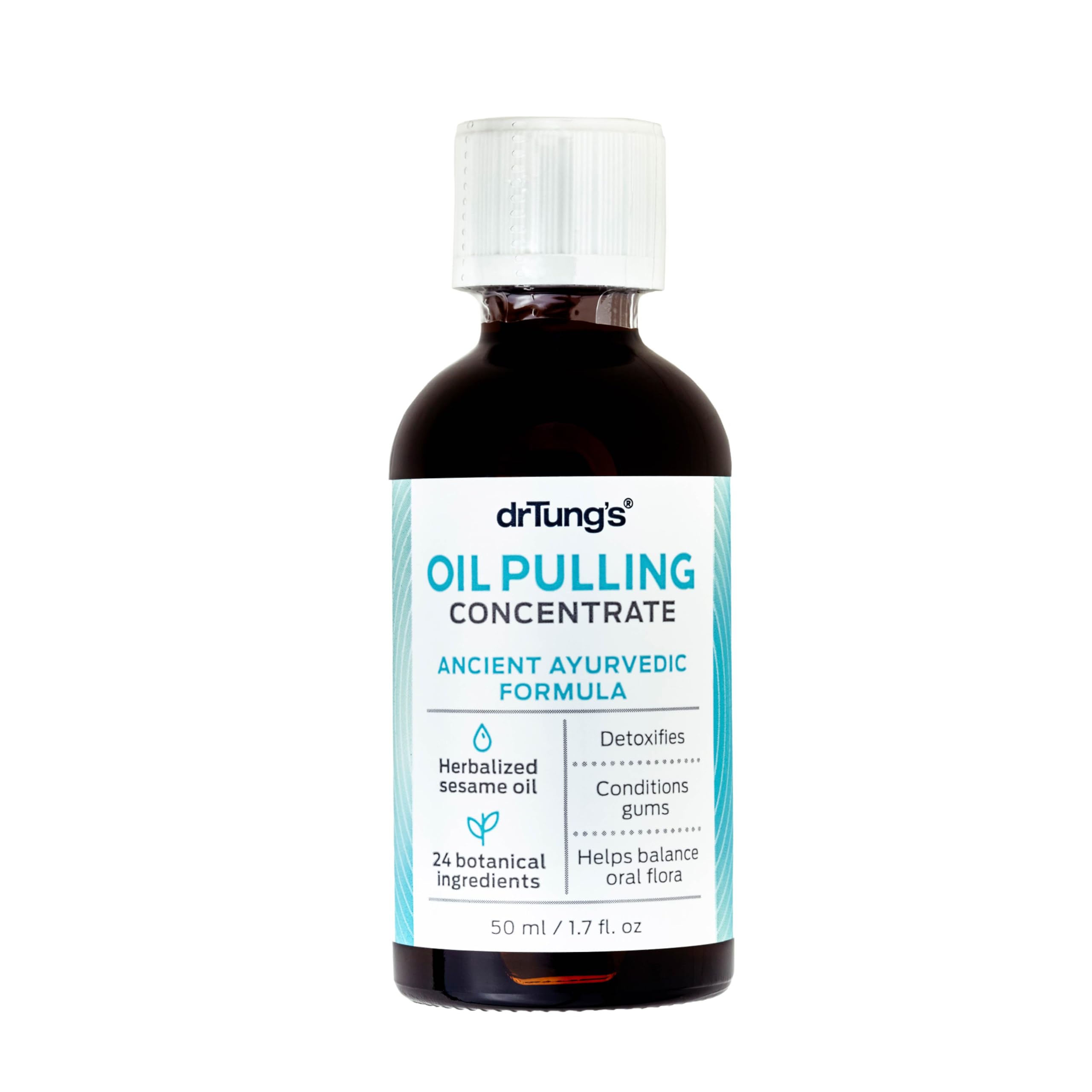 DrTung's Oil Pulling Concentrate - Oral Care, Oil Pulling for Teeth, Pulling Oil for Mouth Gum Health, Oil Pulling for Teeth and Gums, Teeth Pulling Oil, Oil Pulling Mouthwash, Teeth Care - 1.7 Fl Oz