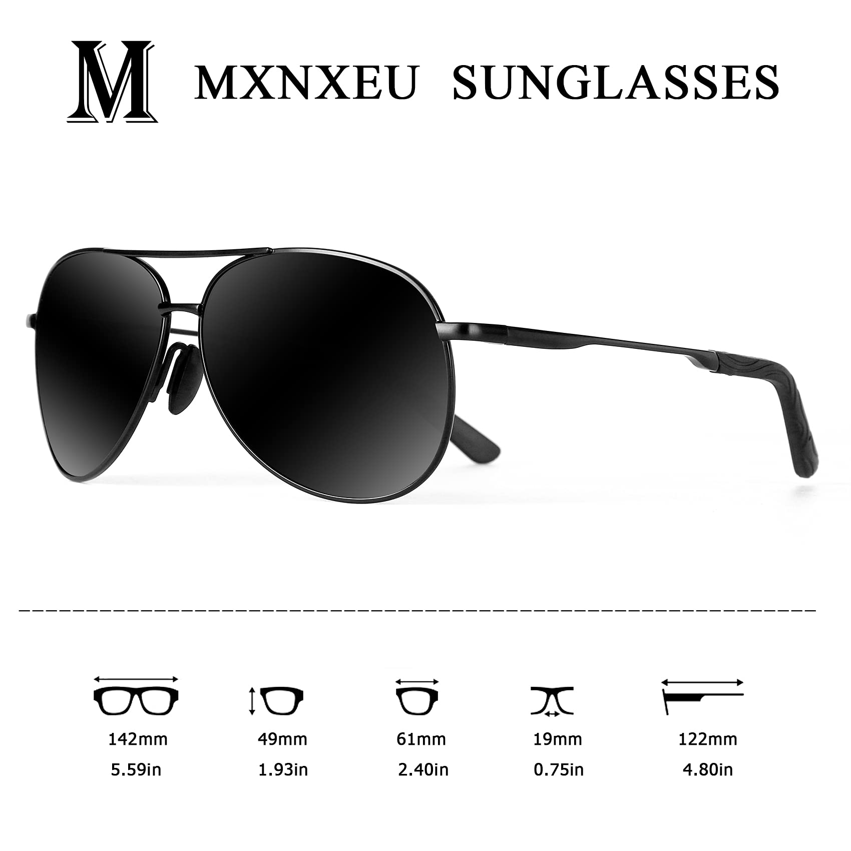 Sonnenbrille Herren Fahrerbrille Polarisiert Schwarz Polarisierte Herren Outdoor Vintage Unisex UV400 Fahren Stile