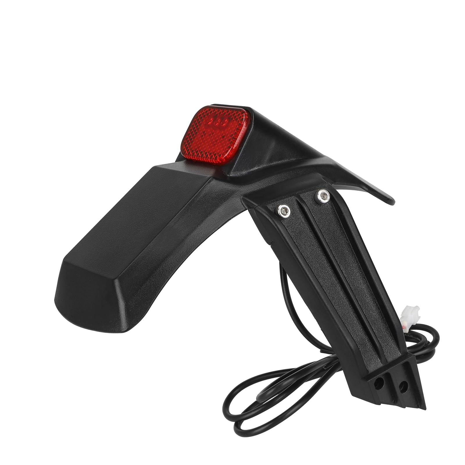 Hinterer Kotflügel mit Rückleucht für Kukirin G2 Pro Elektroroller, Hinterradschutzblech mit leerem Nummernschild, Rücklicht-Warnleuchte Rücklichter LED + Kotflügelhalterung