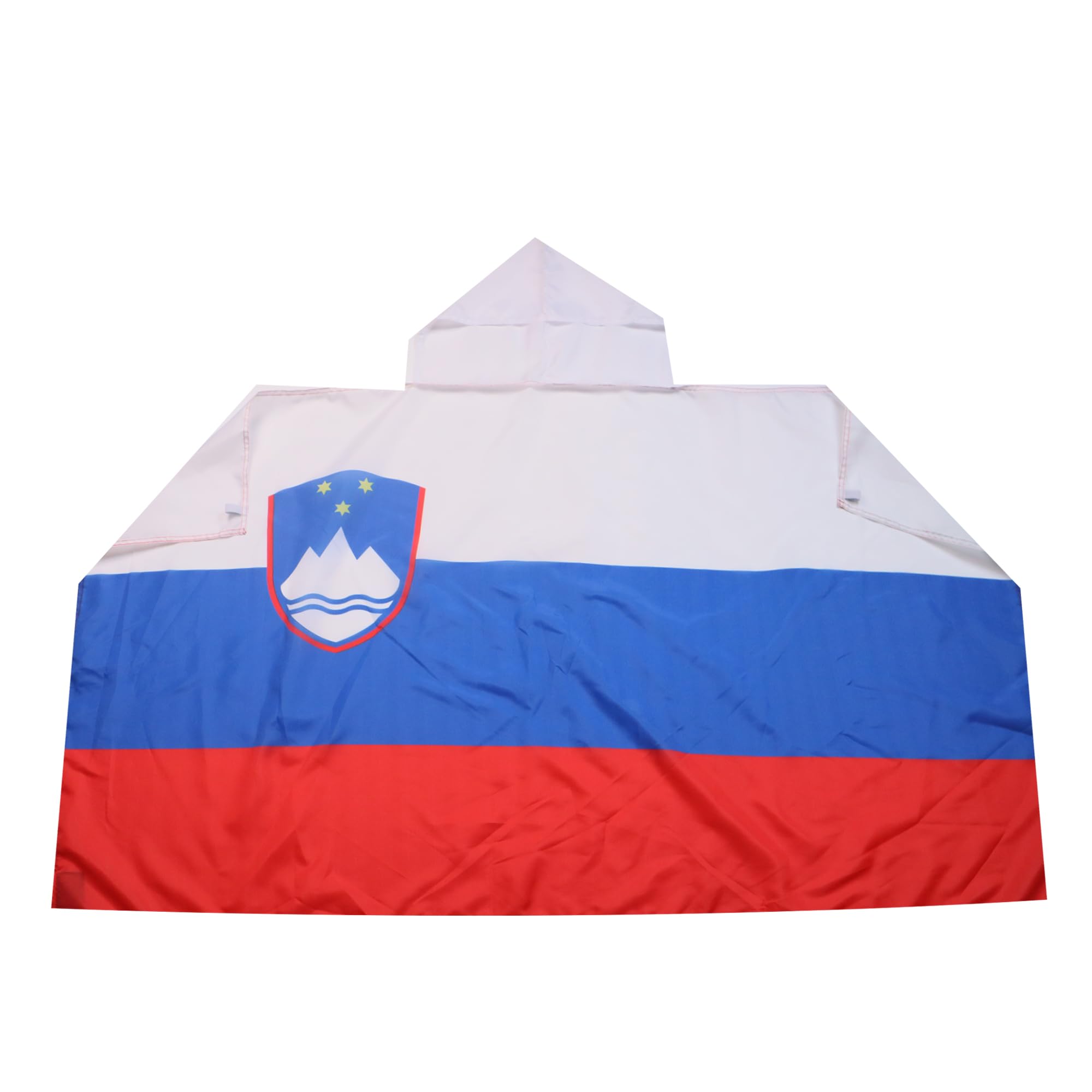 AZ FLAG - Slovenia Body Flag - 3x5 Ft - Slovenian Cap Flag - 100% Polyester with Inegrated Sleeves and Hood - Vivid Colors - 3' x 5' Feet - 150x90 Cm