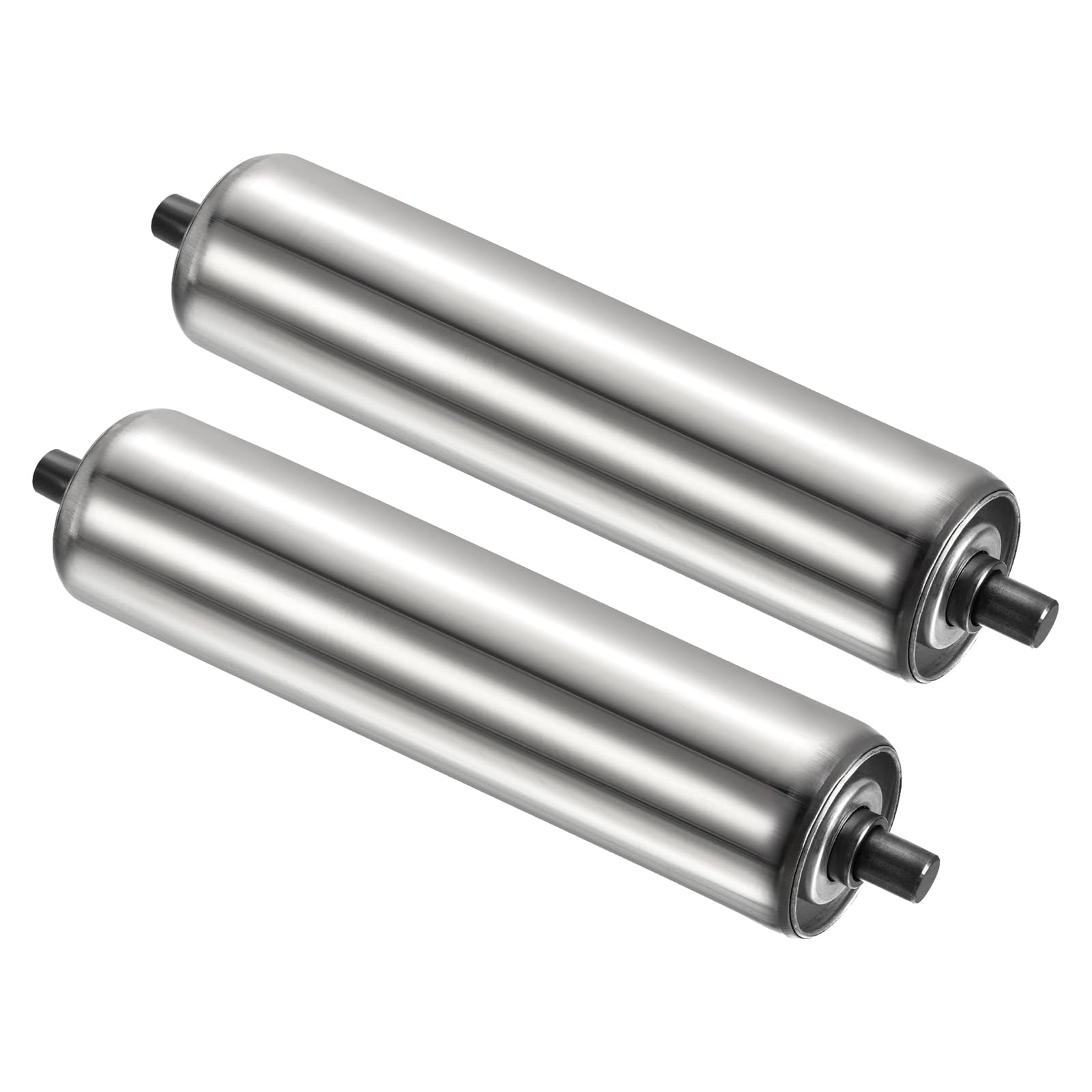 PATIKIL Conveyor Roller 3" Diameter 12" Long Stainless Steel Silver 2pcs — Amazon image 19