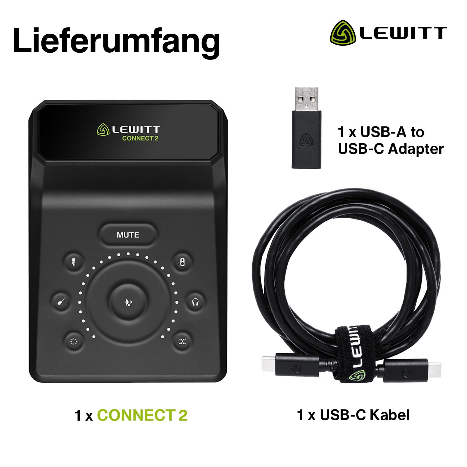 CONNECT 2 - Das benutzerfreundlichste Audio-Interface mit XLR- und Hi-Z-Eingang - Sensationeller Sound mit nur wenigen Klicks - Autosetup, Clipguard, Compressor, Denoiser - 3 Preamp-Sounds
