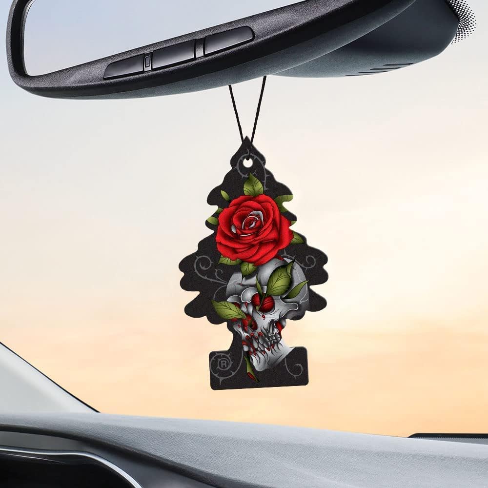 LITTLE TREES Car Air Freshener | Hanging Paper Tree for Home or Car | Rose Thorn | 6 Pack image 5 of 7 B08P827SJ5