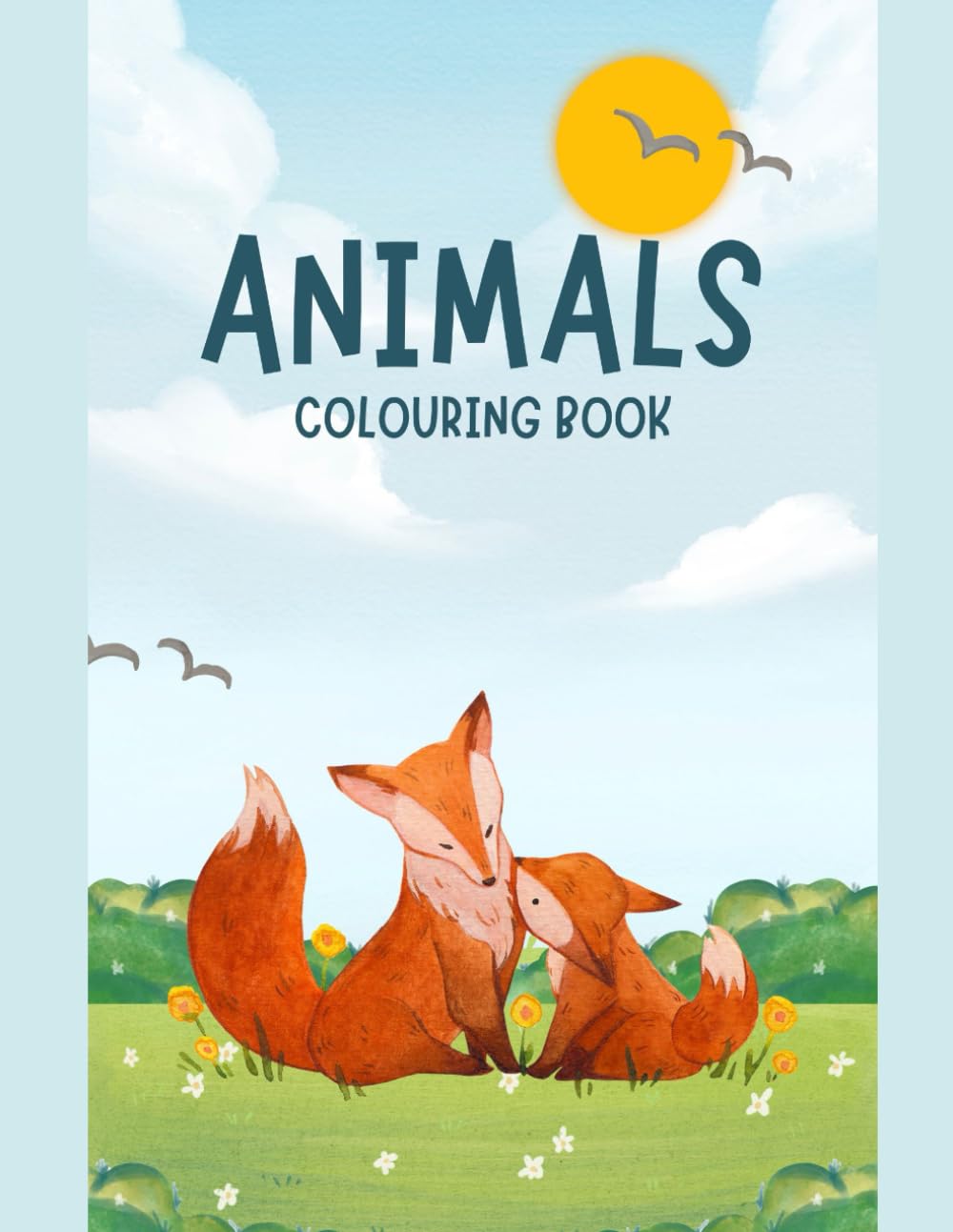 Animals Names coloring book for kids(age 2-5 years old)
