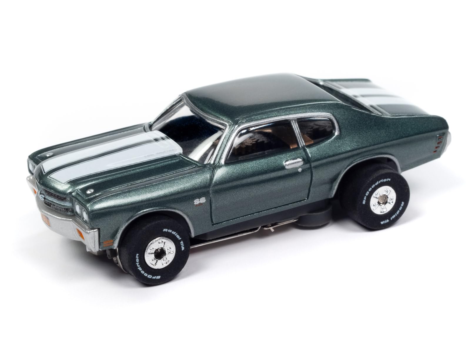 AW AUTO WORLD SC409-1 Thunderjet John Wick 1970 Chevy Chevelle HO Scale Electric Slot Car