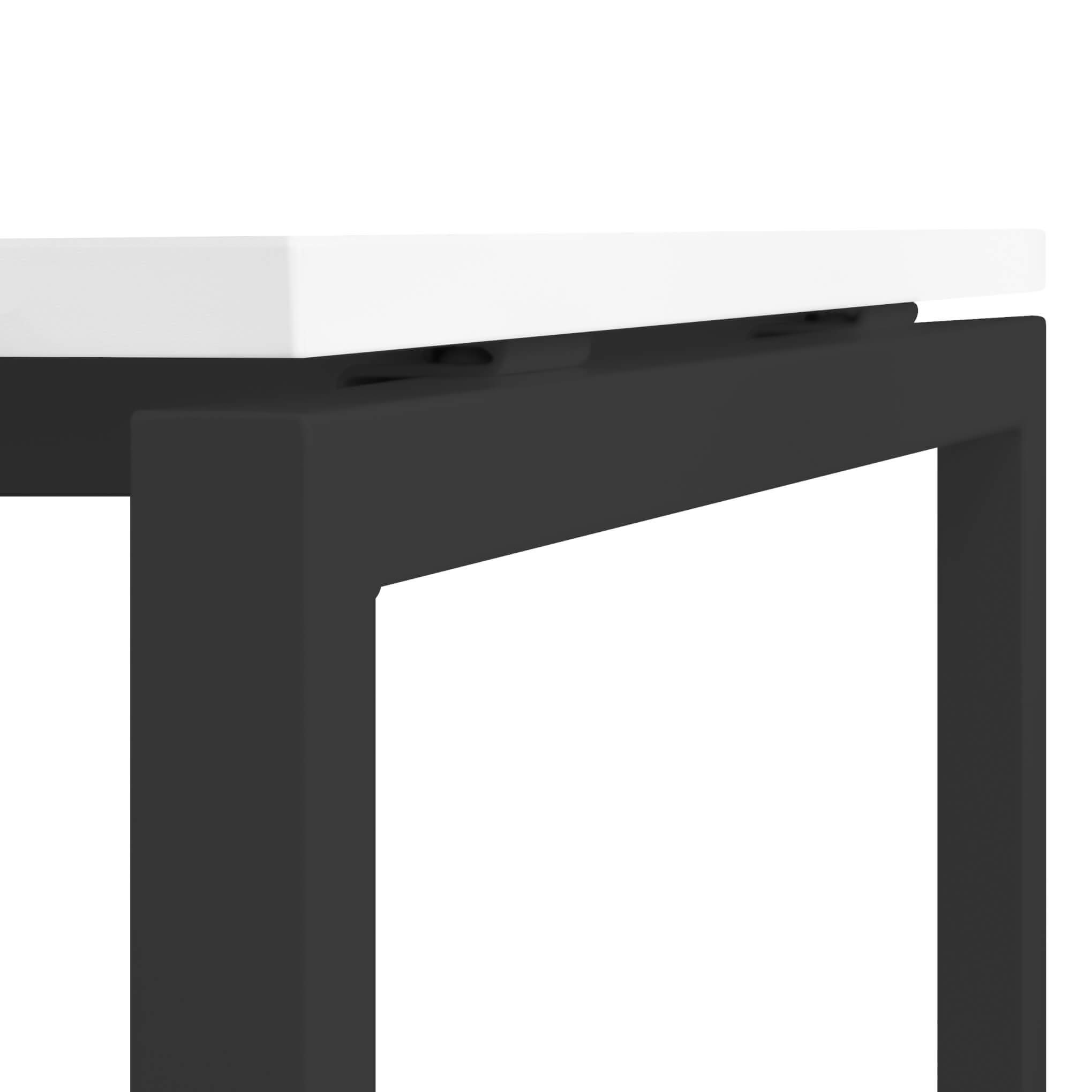 Weber Büroleben GmbH Tavolo da riunione professionale, 180 x 80 cm, NOVA U 4 – 6 Pers. Tavolo da conferenza, colore struttura: antracite