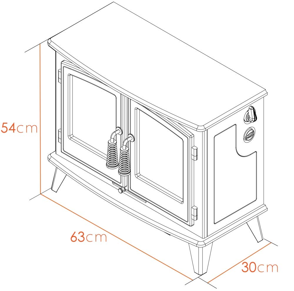 Adam Woodhouse Electric Stove in Grey : Amazon.co.uk: DIY u0026 Tools