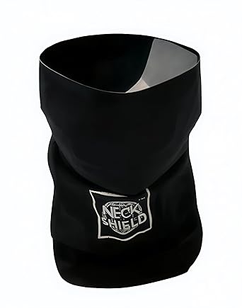 NeckShield 2.0 - A LifeGuard: Neck Protector from kite thread Injury | Pull-on Style | Neck Guard | Three layer protection | All season wear | Universal fit | Black Colour | Pack of 1 | Made in India