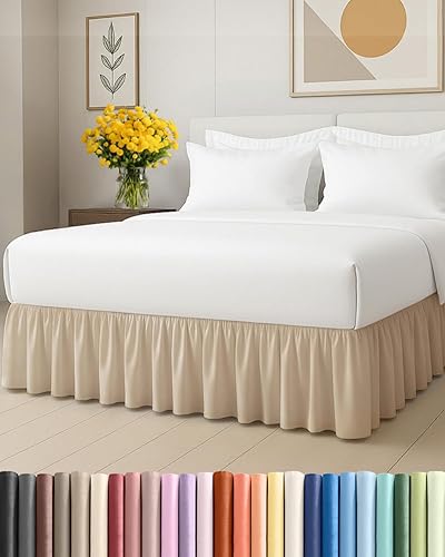 Bedskirt Full Size Ruffle - 15 inch Drop Dust Ruffle