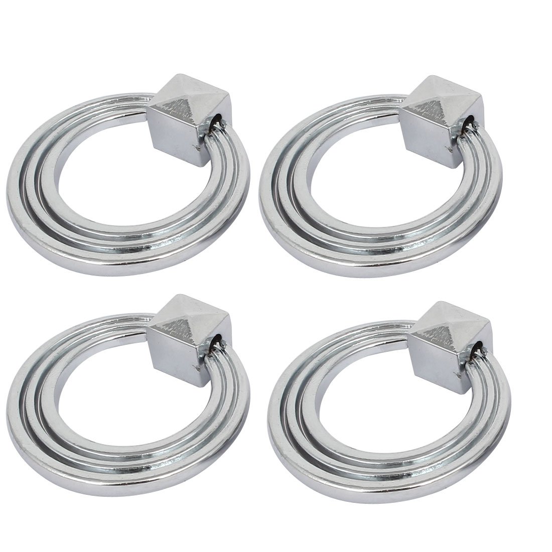 Aexit Drawer Metal Cabinet Hardware Square Base Ring Pull Handles Grips ...