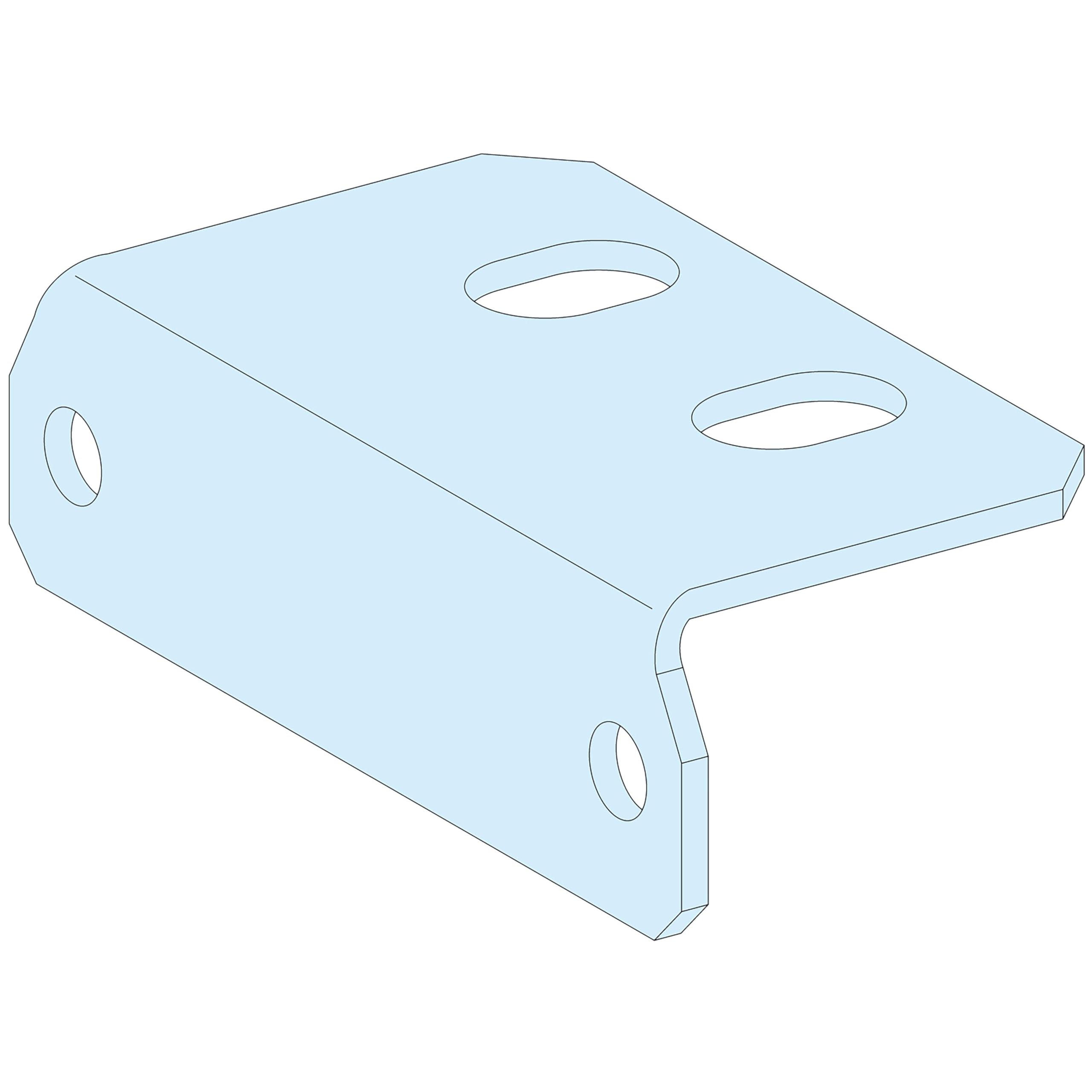 Schneider Electric Kabelklemme Keilsockel 25 mm x 45.5mm, 100einheiten Stück