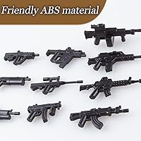 Vista 27 de Paquete de armas, juego de juguetes militares, modelo de bloques de construcción para figuras de soldado, equipo del ejército, piezas y accesorios