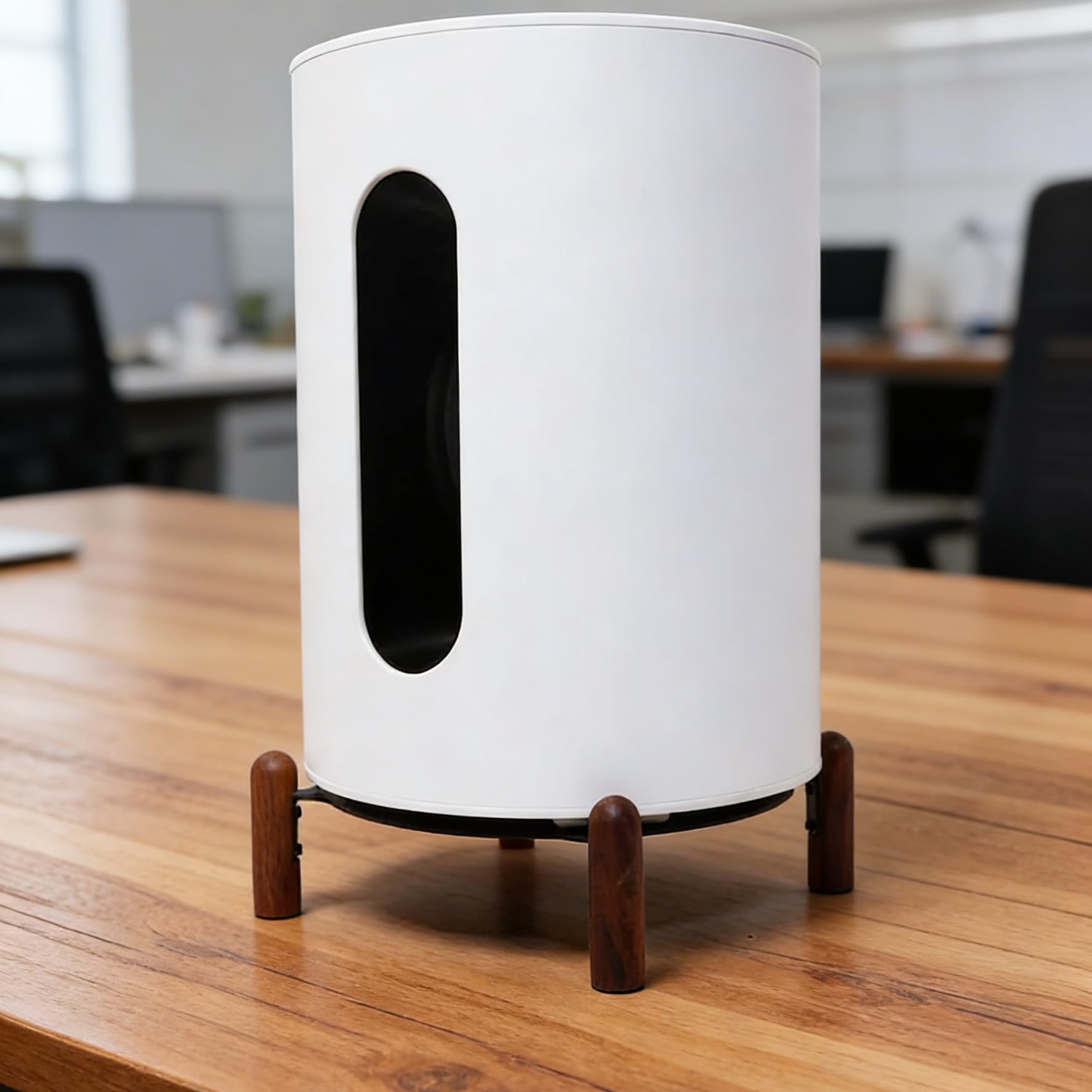 Supporto per altoparlante da tavolo per Sonos Sub Mini e tutti gli altoparlanti intelligenti di dimensioni adeguate (gambe in noce nero)