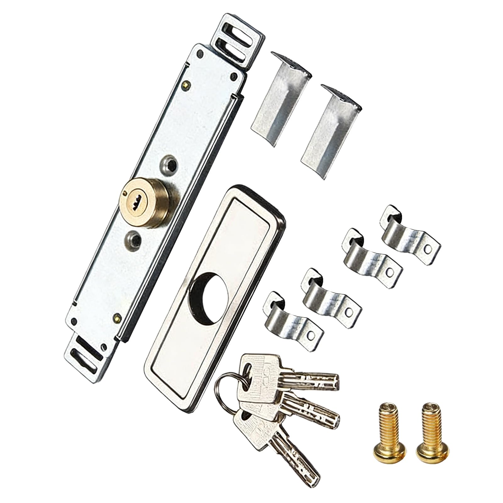 Iron Rolling Security Door Middle Roll Gate Hardware Thicken Antitheft Locks Garage Home Hardware Enduring Rolling Security Door