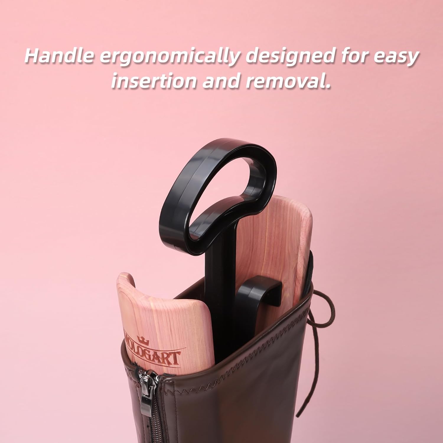 Cedar Boot Tree for Women's Tall Cowboy Boots | Boot Shaper Support, Moisture Absor... - Image 3