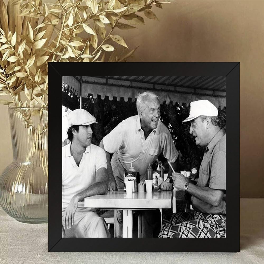 GADGETS WRAP Printed Photo Frame Matte Painting for Home Office Studio Living Room Decoration (10x10inch Black Framed) - Caddyshack