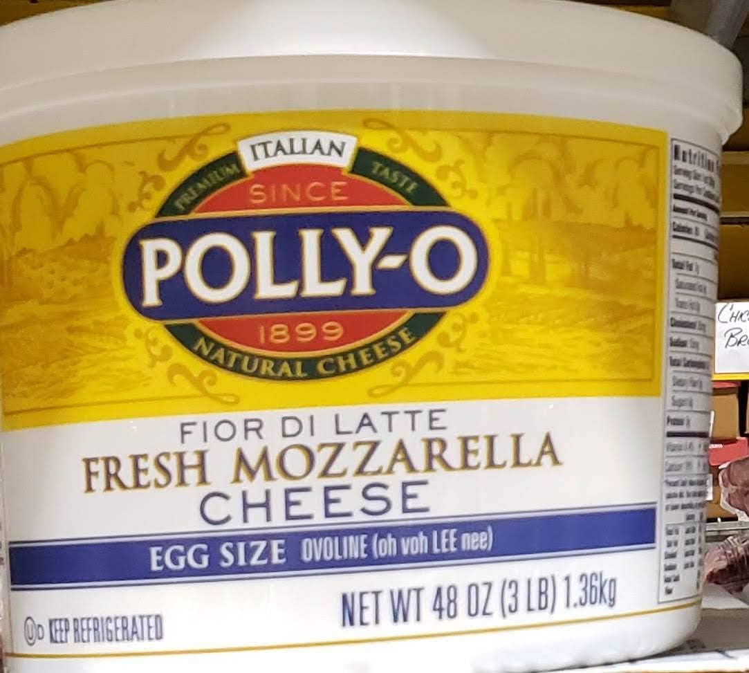 Polly-o Fresh Mozzarella Cheese 48 oz (3lb) X 2 packs TotaL 6LBS