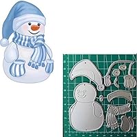 Vista 2 de Muere de corte de metal con diseño de muñeco de nieve de Navidad para álbumes de recortes, álbum de fotos, papel para manualidades, tarjetas