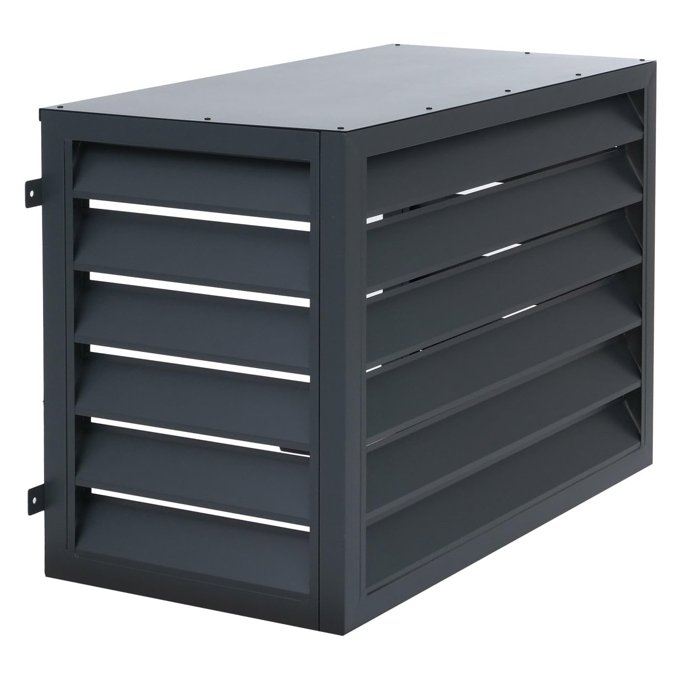 Mendler Verkleidung für Klimaanlage/Wärmetauscher HWC-O43, Abdeckung Schutzgitter, Metall 70x104x50cm - anthrazit
