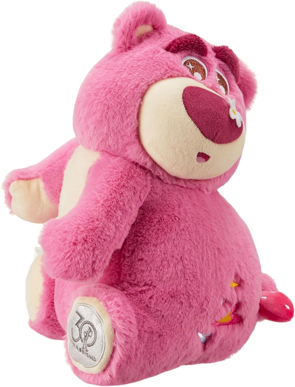 MINISO 13'' Disney Lotso Plush Toy -30th Anniversary Special Edition Strawberry Bear Stuffed Animals & Teddy Bears Collectible Toy Doll Gift, Super Soft & Huggable Doll for Fans
