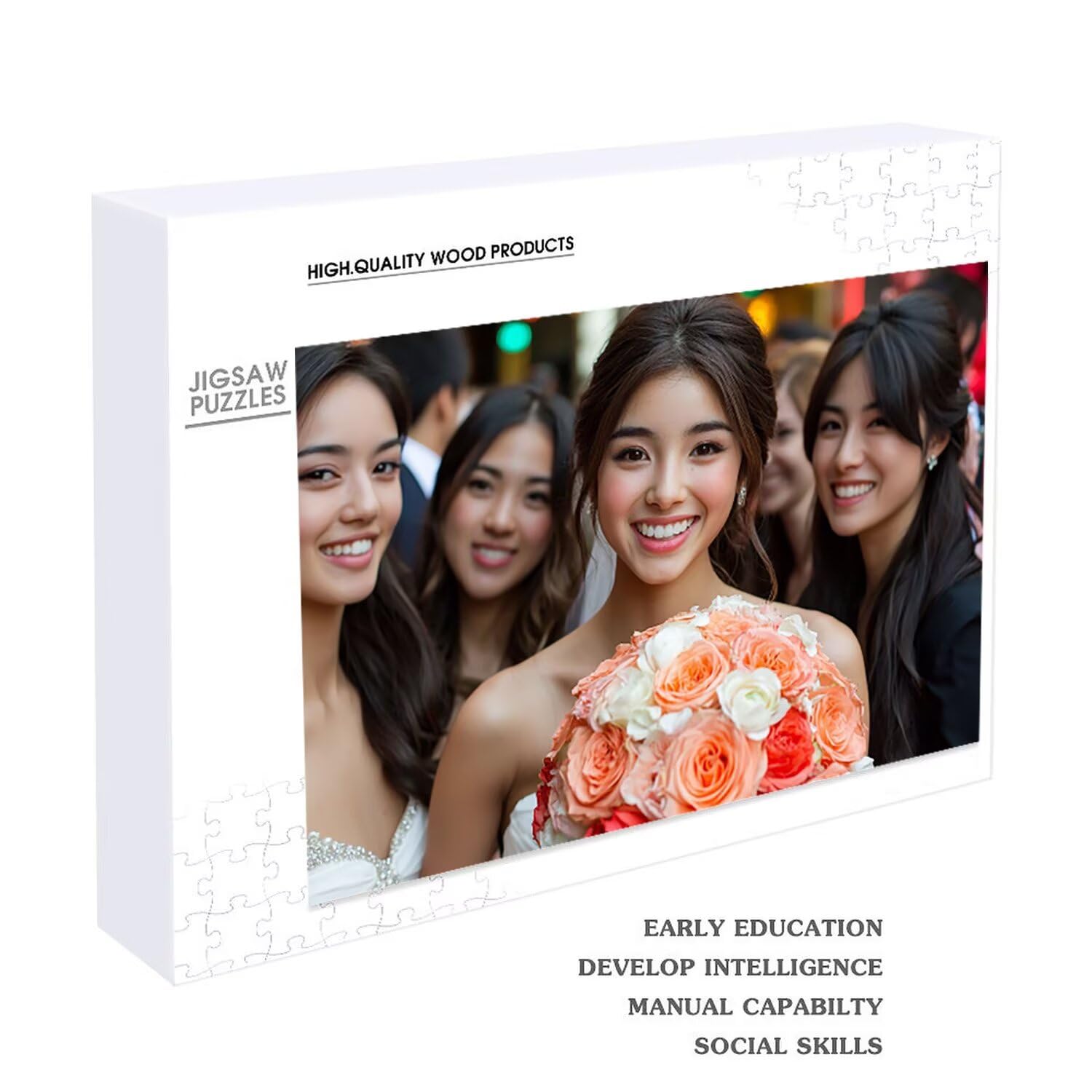 Personalisiertes Puzzle mit eigenem Foto - 1000/1500/2000/3000/4000/5000/6000 Teile: Gestalte selbst Puzzle, Adult Fotopuzzle - für Mama, Wedding, Familie zum Geburtstag Geschenke (5000 Teile) z-110